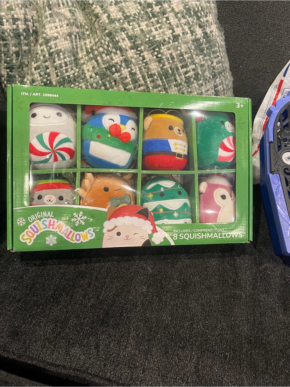 Squishmallows Holiday 8-Pack Plush Set - Green, Red, White, Blue, Tan, Pink